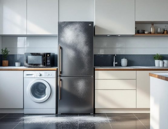 Aparatos vulnerables al polvo fino del ambiente