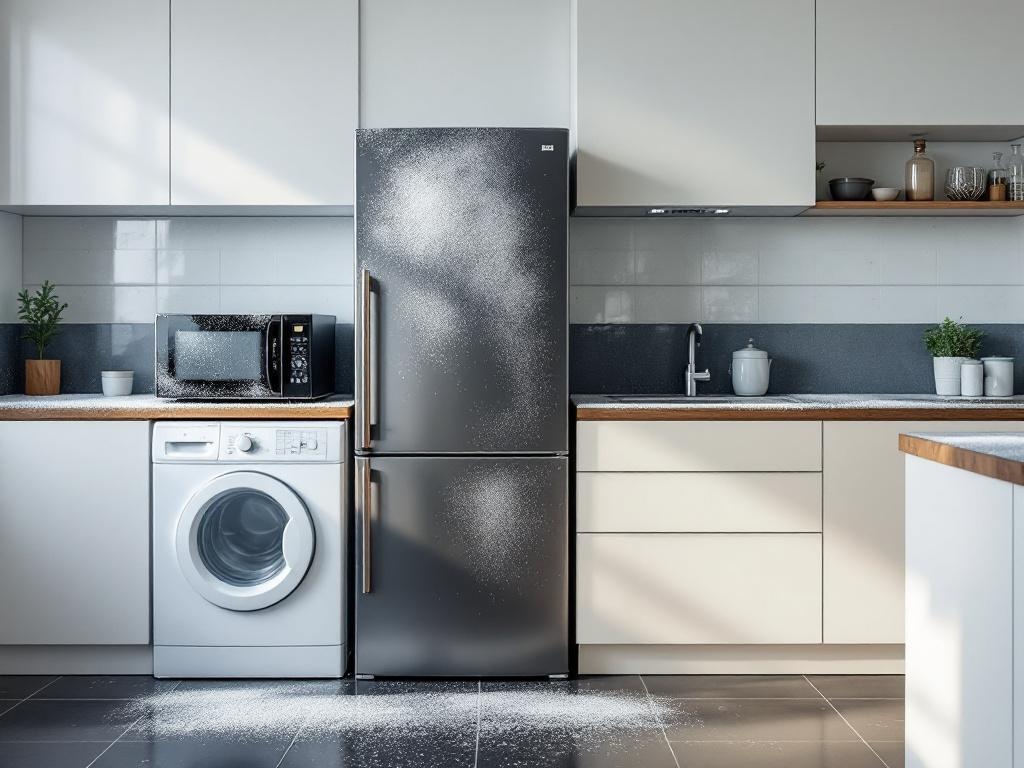 Aparatos vulnerables al polvo fino del ambiente